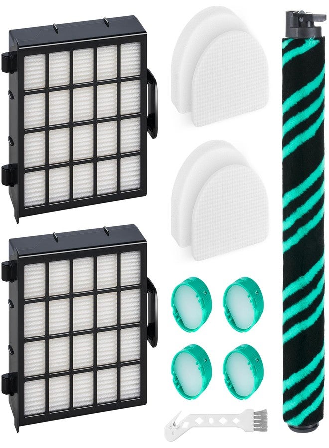 Leemone AZ4002 Replacement Accessories for Shark AZ4000 AZ4000C AZ4002 AZ4002W POWERDETECT Upright Vacuum Cleaner, 1 Brushroll, 2 Filters, 4 Foam & Felt Filters, 4 Odor Neutralizer Cartridges, 12 Pack - Image 1