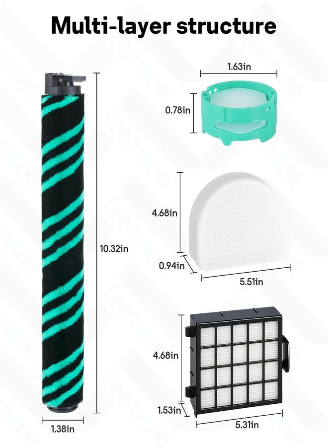 Leemone AZ4002 Replacement Accessories for Shark AZ4000 AZ4000C AZ4002 AZ4002W POWERDETECT Upright Vacuum Cleaner, 1 Brushroll, 2 Filters, 4 Foam & Felt Filters, 4 Odor Neutralizer Cartridges, 12 Pack - Image 4