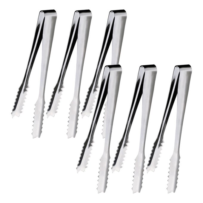 ICE TONGS 6 PCS SWEET TONGS SUGAR TONGS SWEET TONG FOR PICK MIX SMALL TONGS FOR FOOD SWEETS BREAD CAKE ICE