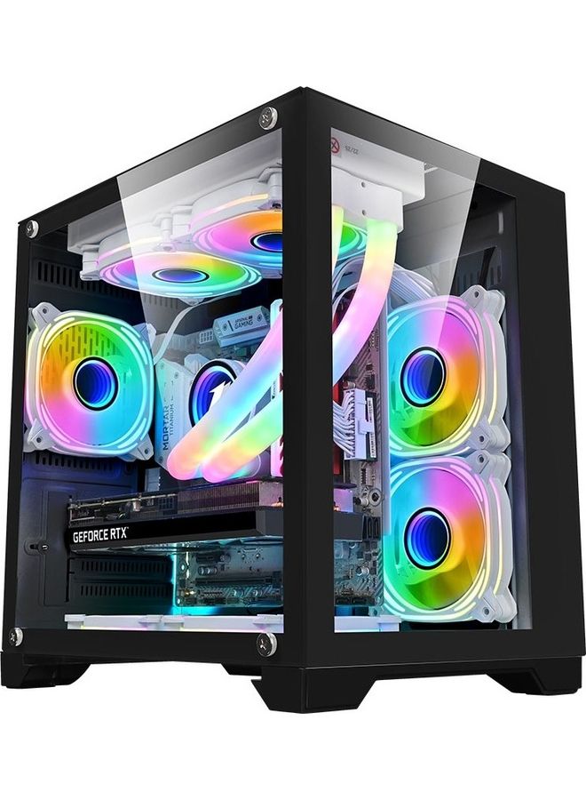 فرست بلاير كمبيوتر TMD Shark للألعاب معالج Intel Core i5-12400F/ذاكرة الوصول العشوائي 16 جيجابايت/1 تيرابايت M.2/ Windows 10 Pro /6 جيجابايت بطاقة رسومات NVIDIA GeForce GTX 1660Ti مع تبريد مائي TS2 240 - Image 1
