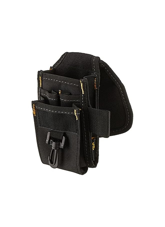 Custom Leathercraft CUStom Leathercraft 1105 Cell Phone/Tool Holder, 5 Pocket,Black  - Image 3