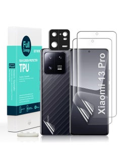 Ibywind Screen Protector For Xiaomi 13 Pro 5g 6.73 Inch With 2pcs Flexible Tpu Film 1pc Camera Lens Protector 1pc Backing Carbon Fiber Film Fingerprint Reader Easy To Install  - Image 1