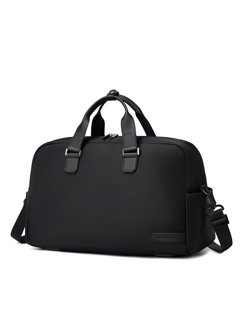 ARCTIC HUNTER Unisex Premium Duffel Bag 27L Water Resistant Large Capacity Weekender Bag with Multiple Compartment for Men and Women, LXB00842, Black - Image 1