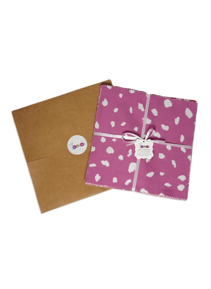 Soimoi Soimoi Precut 5inch Floral Check Prints Cotton Fabric Bundle Quilting Squares Charm Pack DIY Patchwork Sewing Craft  - Image 4