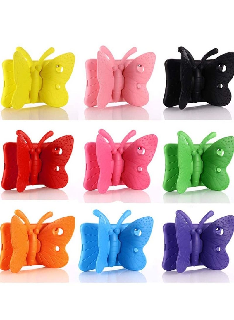 iPad 9th 8th 7th Generation Case Kids Girls, Cute Butterfly Shockproof EVA Foam Super Protection Stand Cover for iPad 2021 2020 2019 10.2" and iPad Air 3 Pro 10.5" - Green - Image 4