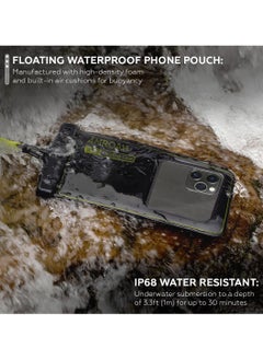 AMROAH 2 Pack IP68 Universal Waterproof Phone Pouch Bag for Cellphone, Dry Smartphone Beach Swimming Waterproof Phone Case for iPhone 16 15 14 13 12 11 Pro Max Plus Galaxy S24 S23 S22 Ultra Pixel  - Image 3