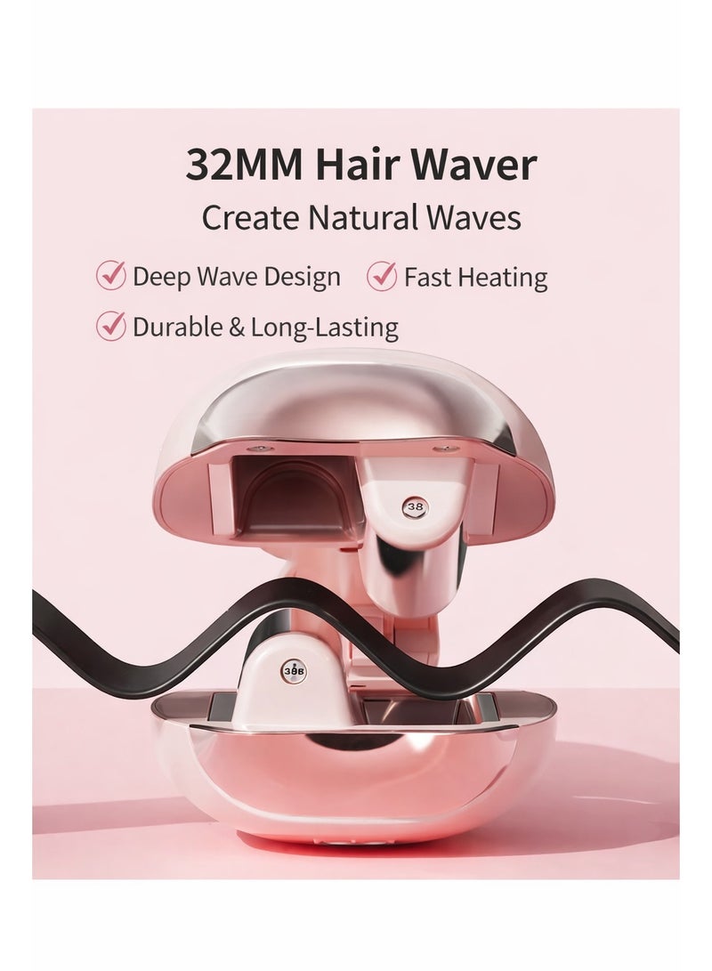 Cute Cat Design 32MM Hair Waver for Beginners – Fast Heating, Easy Styling - Image 2