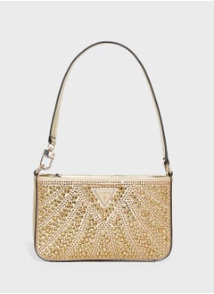 GUESS Embellished Beauvoir Mini Top Zip Clutches  - Image 1