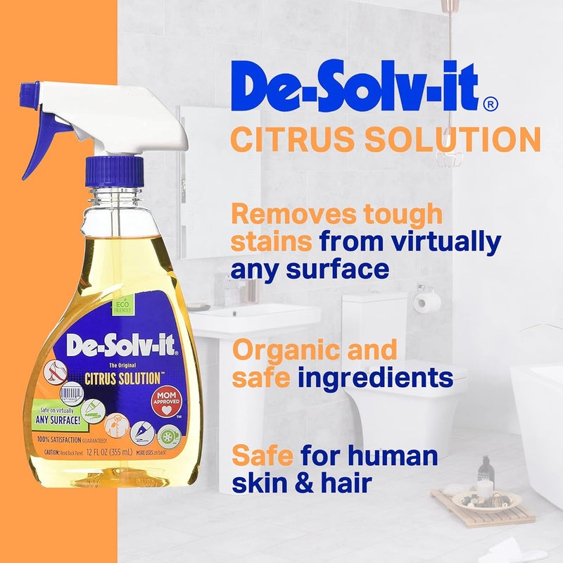 De-Solv-It CITRUS STAIN & ODOR ELIMINATOR, 12 OZ - Image 1