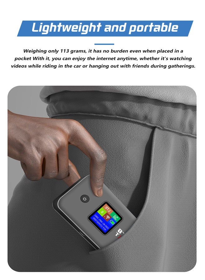 general Eurasian travel portable WiFi sharer, high-speed 4G mobile WiFi hotspot router, portable WiFi adapter suitable for mobile phones, laptops, desktop tablets - Image 2