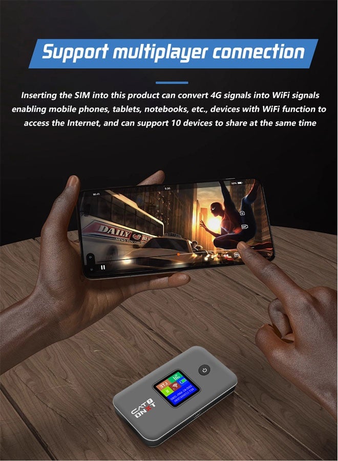 general Eurasian travel portable WiFi sharer, high-speed 4G mobile WiFi hotspot router, portable WiFi adapter suitable for mobile phones, laptops, desktop tablets - Image 3