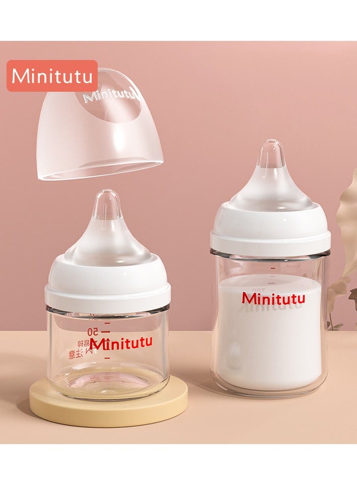 Minitutu Wide-mouth Baby Bottle for Premature Infants - Specifically Designed for Newborns. Available in 80ML, 160ML and 240ML sizes. - Image 4