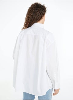 Women's Essential Casual Oversized Shirt - Cotton, White - pzsku/Z29A111D861B8BFA4D8AAZ/45/_/1724216665/dcbae9e7-73c3-4fc1-8d67-13ef423b07b3