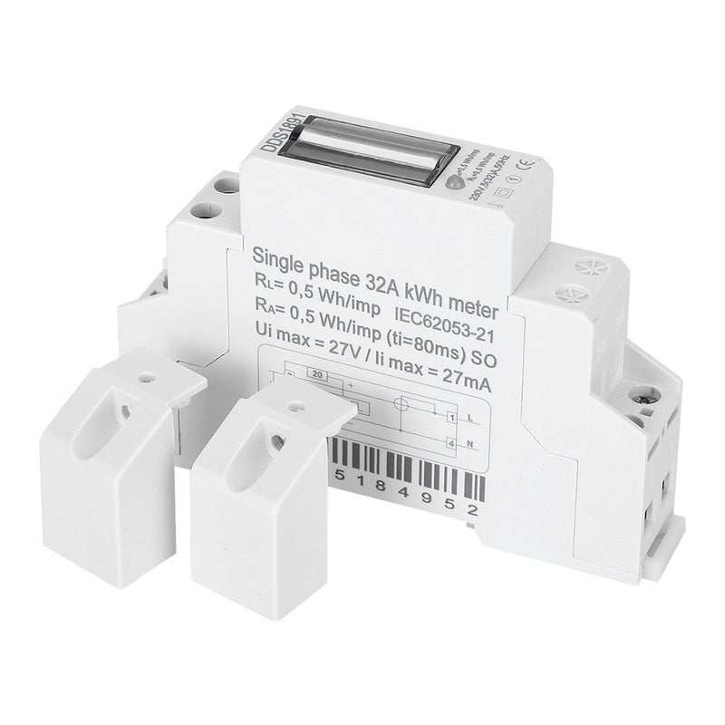 Single Phase Meter DDS1891 High Accuracy 2P LCD Electricity Rail Energy Meters 50Hz 230V - Image 1