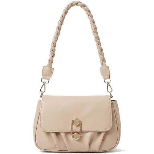 SIBY PU Leather Messenger Bag for Women - Small Cross-Body Cloud Purse with Removable Straps | Versatile Casual Handbag- Grey - Image 1