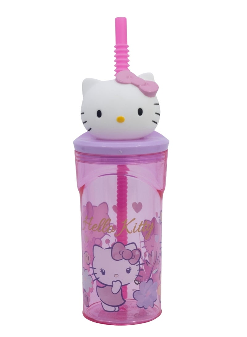 STOR Hello Kitty 3D Figurine Tumbler Water Bottle For Kids 360 ML - Image 1