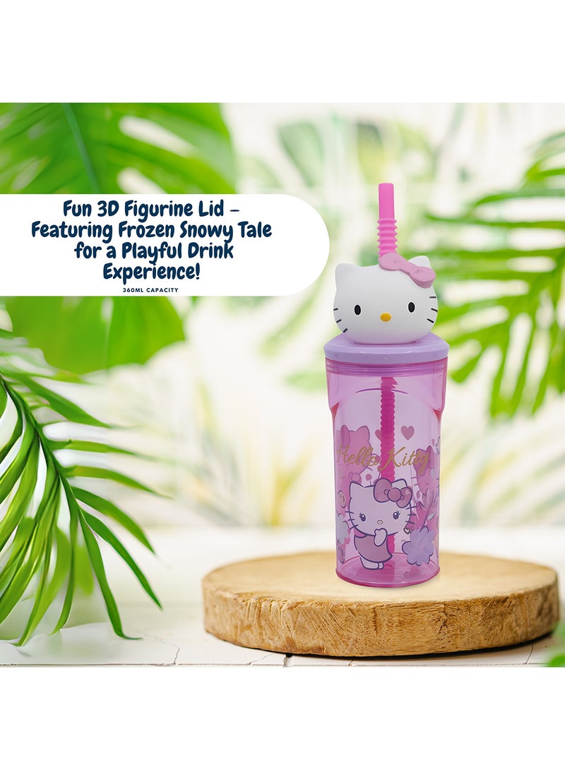 STOR Hello Kitty 3D Figurine Tumbler Water Bottle For Kids 360 ML - Image 4
