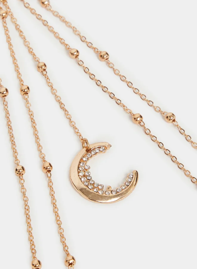 Styli Gold Moon Chain Garter