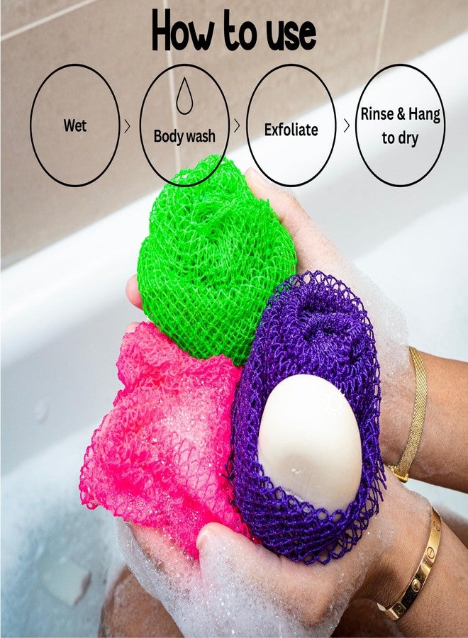 AFRIKI African Net Sponge – Exfoliating Body Scrubber, Black Owned & Rooted in Africa, All Skin Types | 45 in Long - Image 5