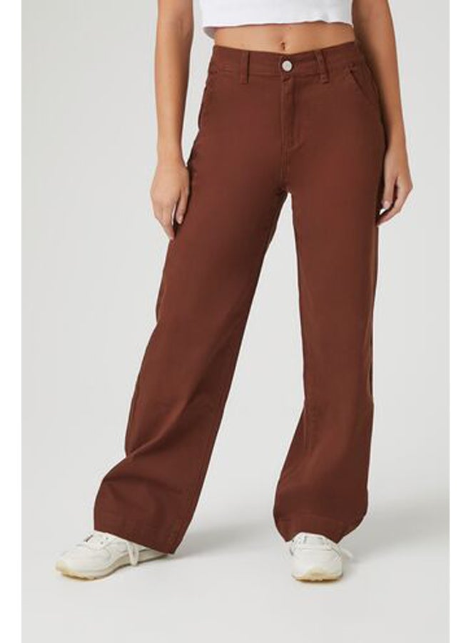 FOREVER 21 بنطلون تويل بقصة مستقيمة  - Image 2