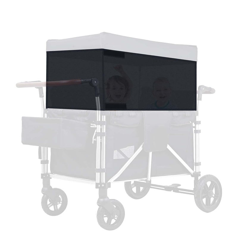 Waybas عربة قابلة للتنفس بأربعة جوانب مع شبكة واقية من الشمس وقبة قابلة للتعديل ملحقات عربة عالمية لعربات W2 W4 للتخييم والنزهات لمنع الأشعة فوق البنفسجية والغبار والبعوض 102 13 - Image 1