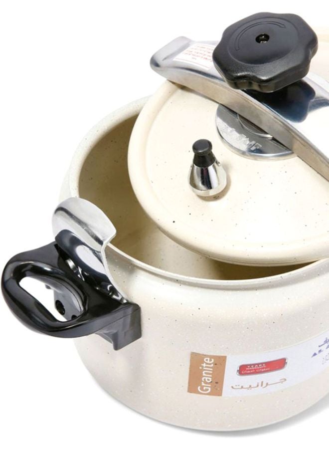 Alsaif Aluminium Granite Pressure Cooker Pearl White 7Liters - Image 3