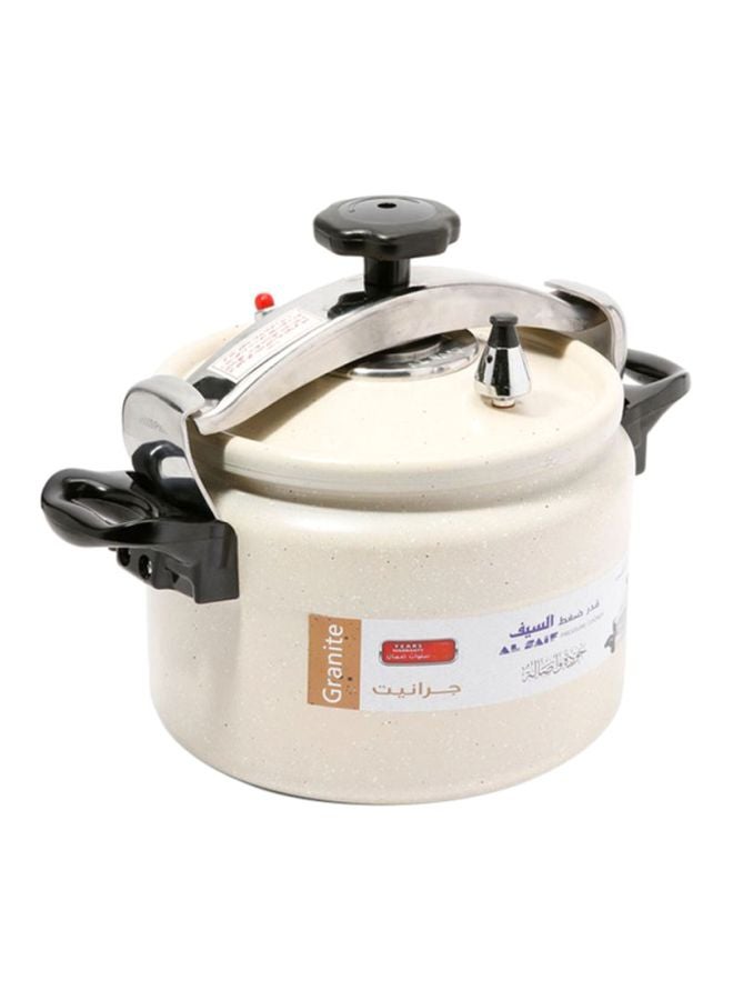 Alsaif Aluminium Granite Pressure Cooker Pearl White 7Liters - Image 2
