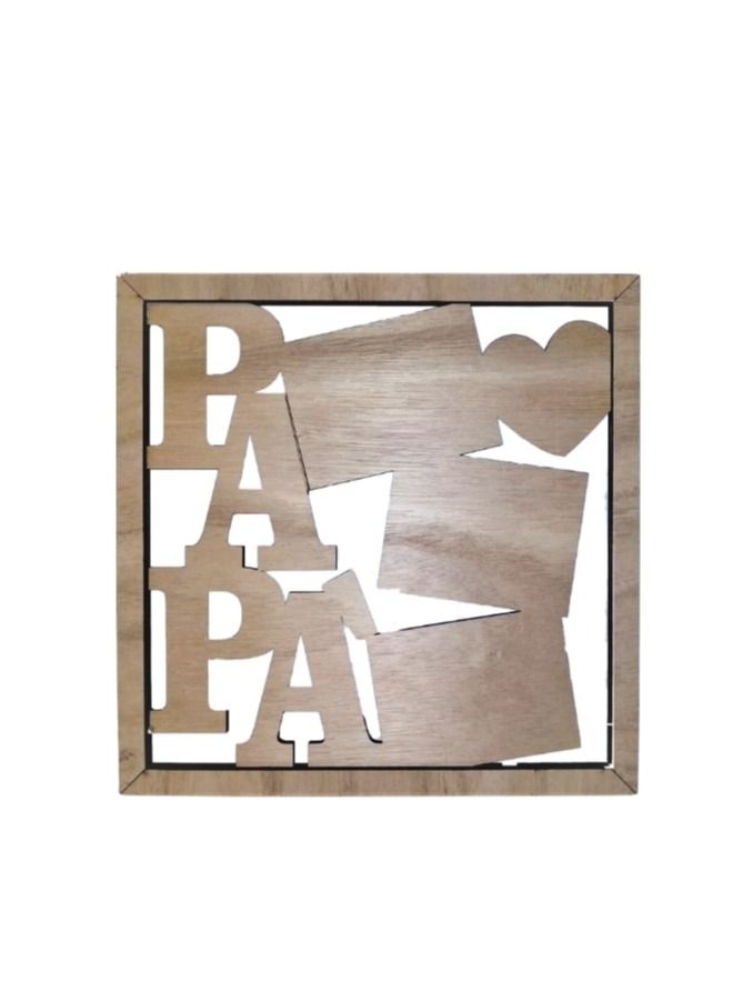 Unique DIY Fathers Day Wooden Photo Frame for desk Father's Day Gift Idea (Pictures NOT Included)  - Image 4