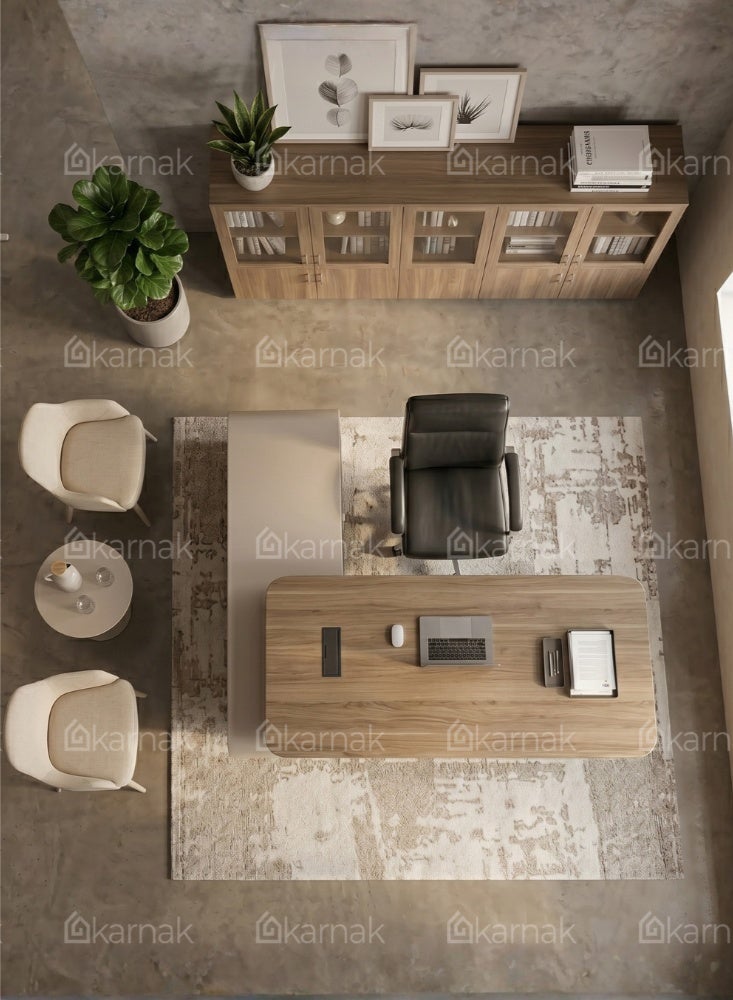 Karnak Velora Executive Desk, Large Computer Table Computer Desk, For Office Use. - Image 3
