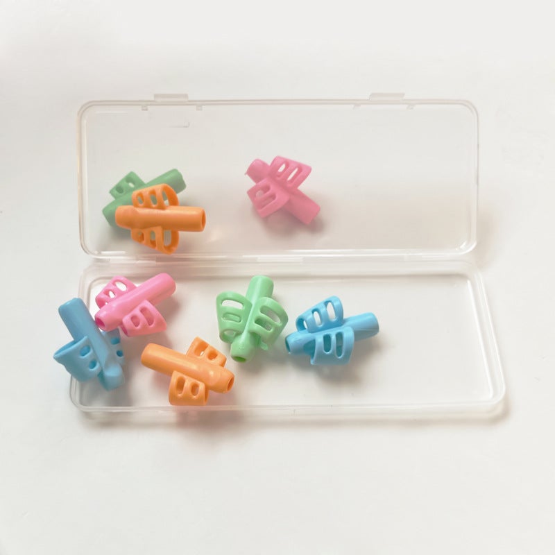 Cross-border children's stationery pencil holder corrector primary school student pencil set thin box set save delivery fee origin source of supply 6 two-finger square boxes - Image 5