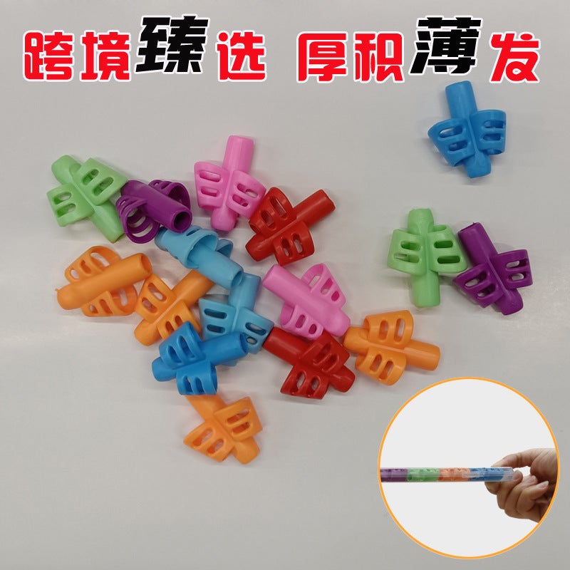 Cross-border children's stationery pencil holder corrector primary school student pencil set thin box set save delivery fee origin source of supply 6 two-finger square boxes - Image 4
