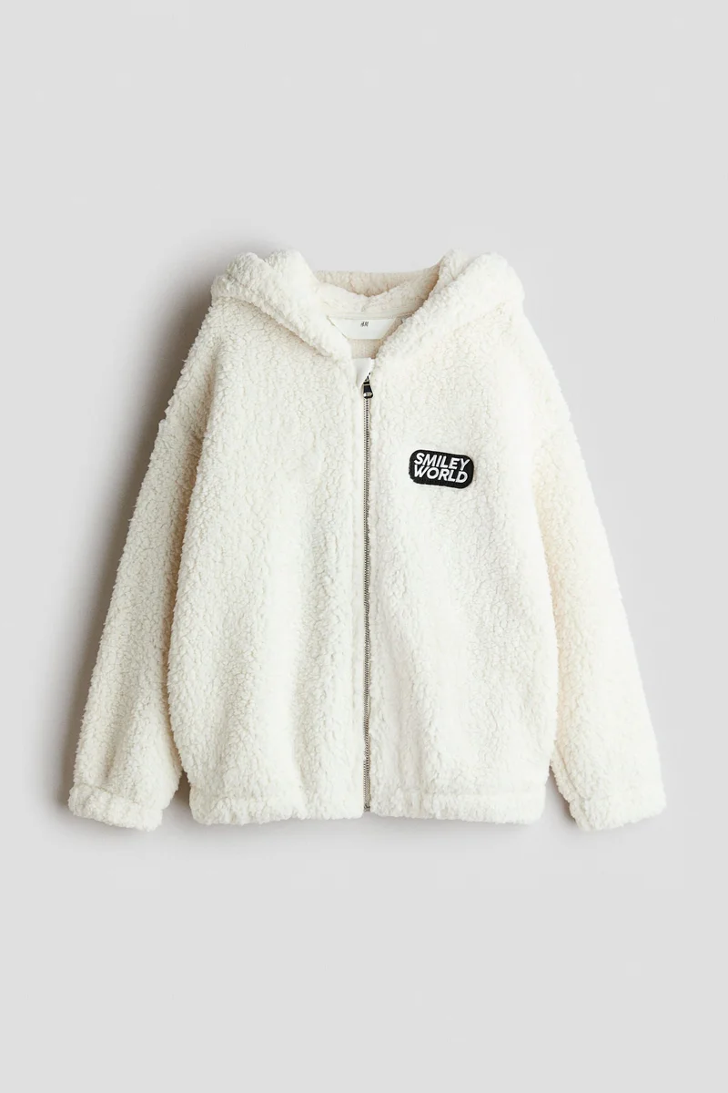 H&M Teddy zip-through hoodie