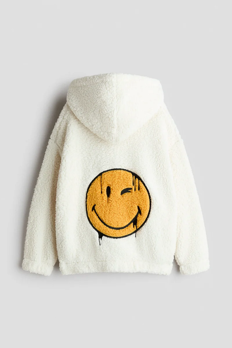 H&M Teddy zip-through hoodie