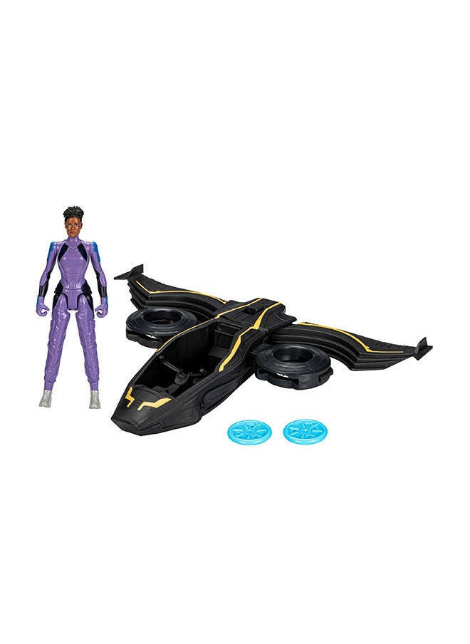 Black Panther Marvel Studios'  Wakanda Forever Vibranium Blast Sunbird with 6-Inch Shuri Action Figure, Toy for Kids Ages 4 and Up  - Image 3
