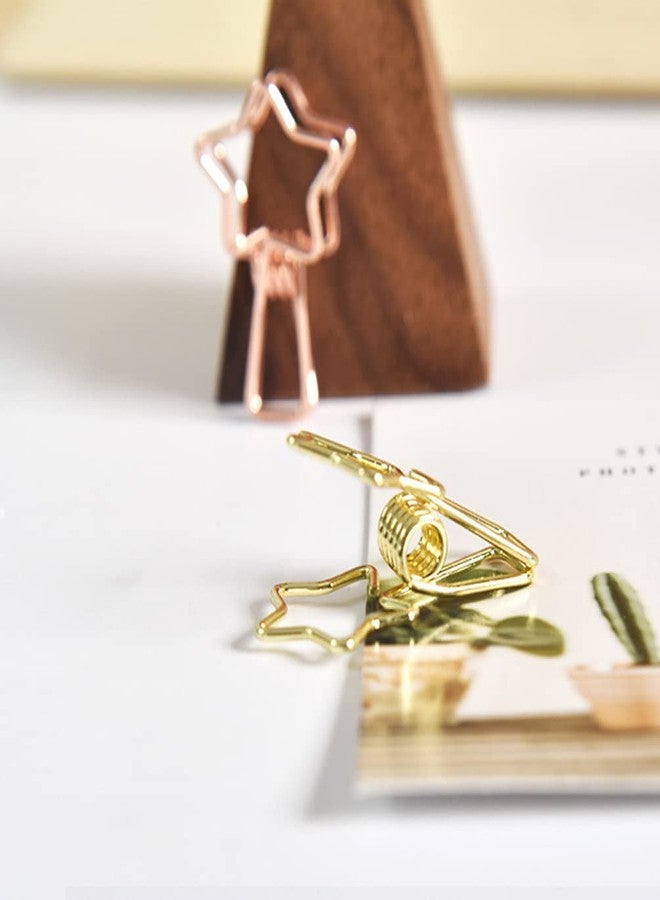 TOYANDONA 16Pcs Metal Photo Clamps Star Shape Lightweight Clips for Home Office School Organizing Photos Notes and Crafts - Image 3