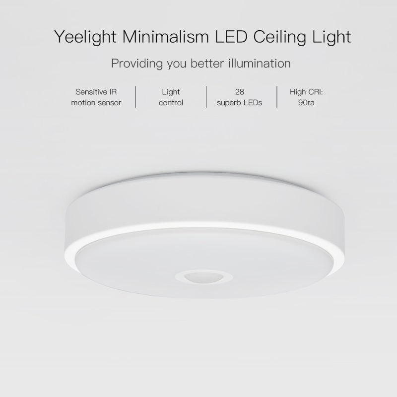 Yeelight Ceiling Light 28 LEDs Motion Sensor - Energy Saving LED Illumination - Anti Glare Indoor Light for Home - Image 2