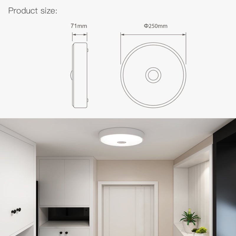 Yeelight Ceiling Light 28 LEDs Motion Sensor - Energy Saving LED Illumination - Anti Glare Indoor Light for Home - Image 3