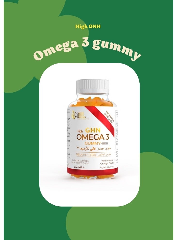 Omega 3 GHN Orange Flavored Candy (60) Pieces