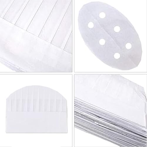 Aulufft Chef Hats 50 Pack Disposable 8 Inch Paper Chef Hats, White Chef Toques Caps for Home Kitchen, Baking and Party Favors - Image 3