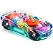 ArtCreativity Light Up Transparent Sensory Car Toy for Kids 1PC Bump and Go Toy Car with Colorful Moving Gears Music and LED Effects Easter Toys for Toddlers Great Birthday Gift Idea - Image 3