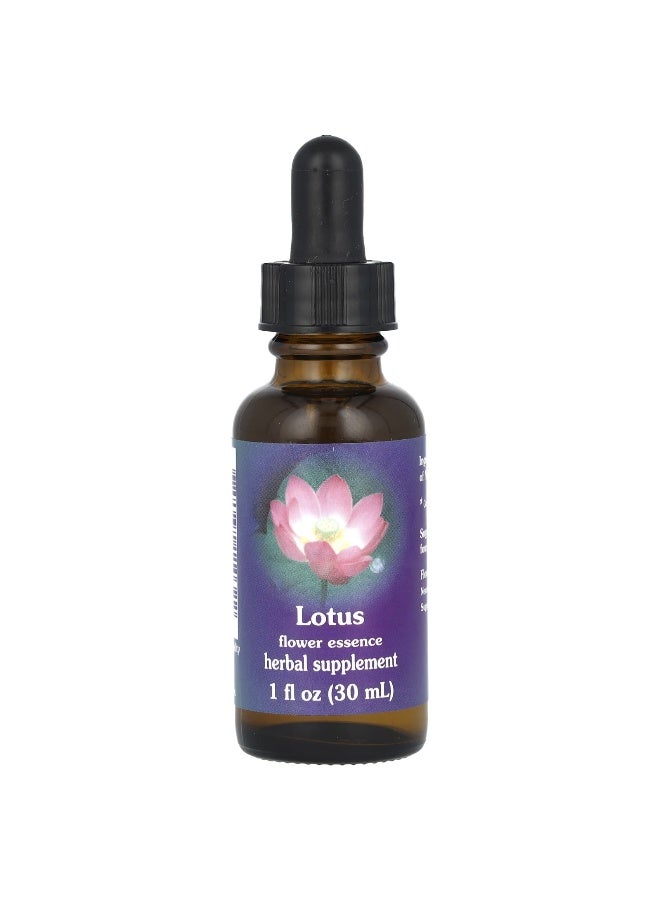 Flower Essence Services, Lotus, Flower Essence, 1 fl oz (30 ml) (Packaging may vary) - Image 1