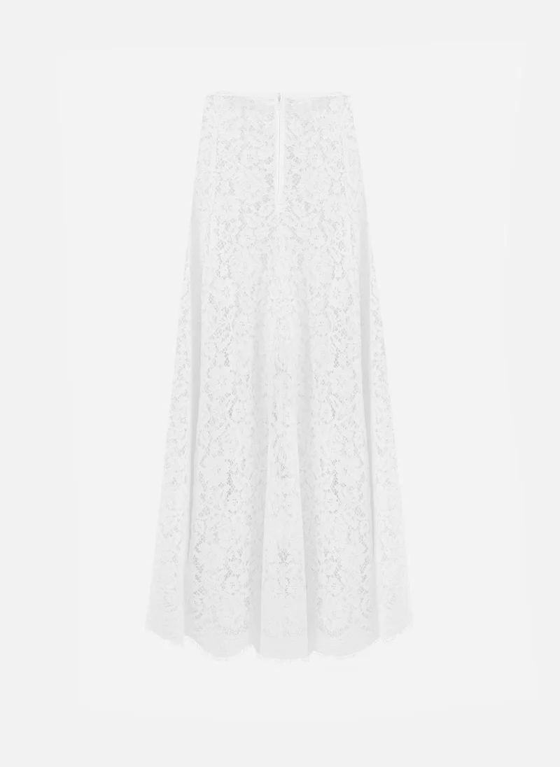 Lichi Guipure maxi skirt with openwork edge