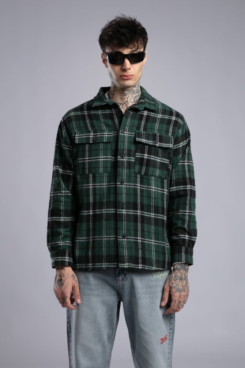 Catch Printed Detail Lumberjack Shirt - Image 5