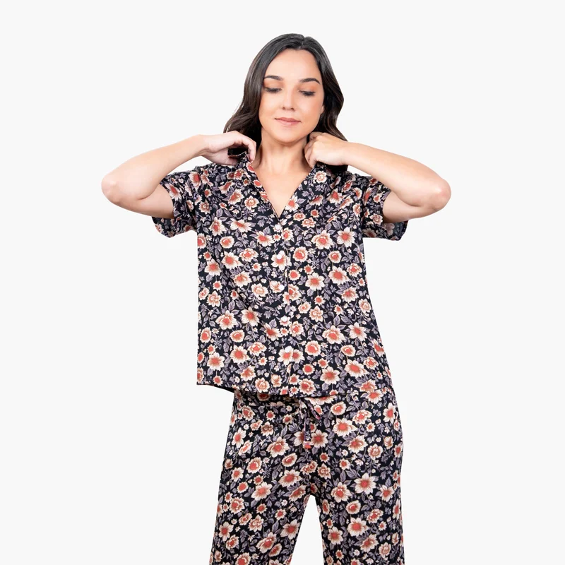 Aadaraya Floral Print Pyjama Set