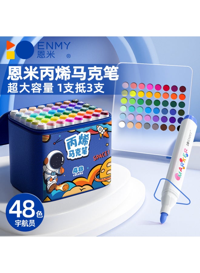 Enmi Acrylic Marker Pen For Children And Students Opaque Color Stackable Water-based Painting Set - Image 1