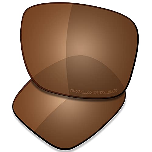 SAUCER Premium Replacement Lenses for Oakley Holbrook OO9102 Sunglasses High Definition - Amber Brown Polarized - Image 1