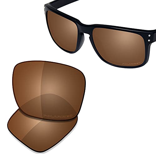 SAUCER Premium Replacement Lenses for Oakley Holbrook OO9102 Sunglasses High Definition - Amber Brown Polarized - Image 2