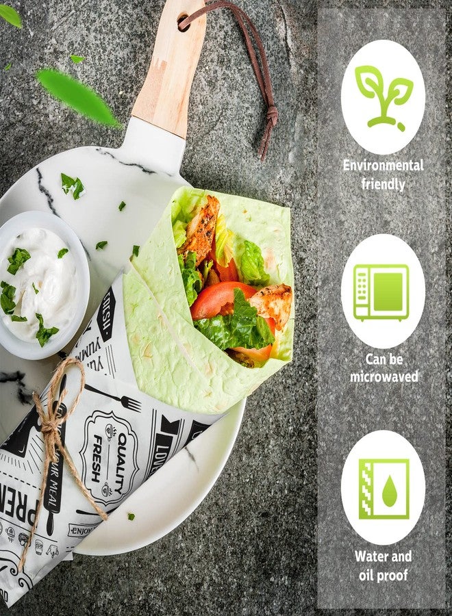 Chinco Wax Paper Sheets Deli Newsprint Food Basket Liners Sandwich Wrapping Paper Grease Resistant Waterproof Wrapping Tissue Hamburger Picnic Paper for Baking Kitchen 8.3 x 9.8 Inch(150 Pcs) - Image 3
