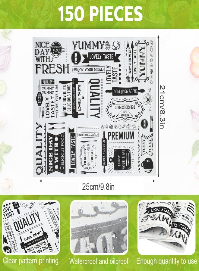Chinco Wax Paper Sheets Deli Newsprint Food Basket Liners Sandwich Wrapping Paper Grease Resistant Waterproof Wrapping Tissue Hamburger Picnic Paper for Baking Kitchen 8.3 x 9.8 Inch(150 Pcs) - Image 2