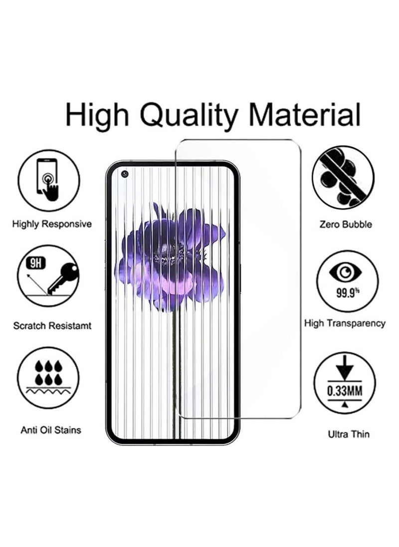 ELTRAZONE Nothing Phone 1 Case with 2 Pack Tempered Glass Screen Protector, Crystal Clear TPU Silicone Case with Airbag Corners, Drop Protection Cover - Image 4